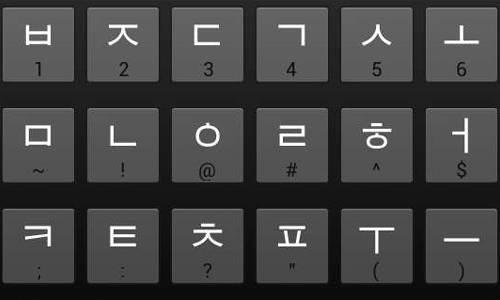 Koreanische Online-Tastatur